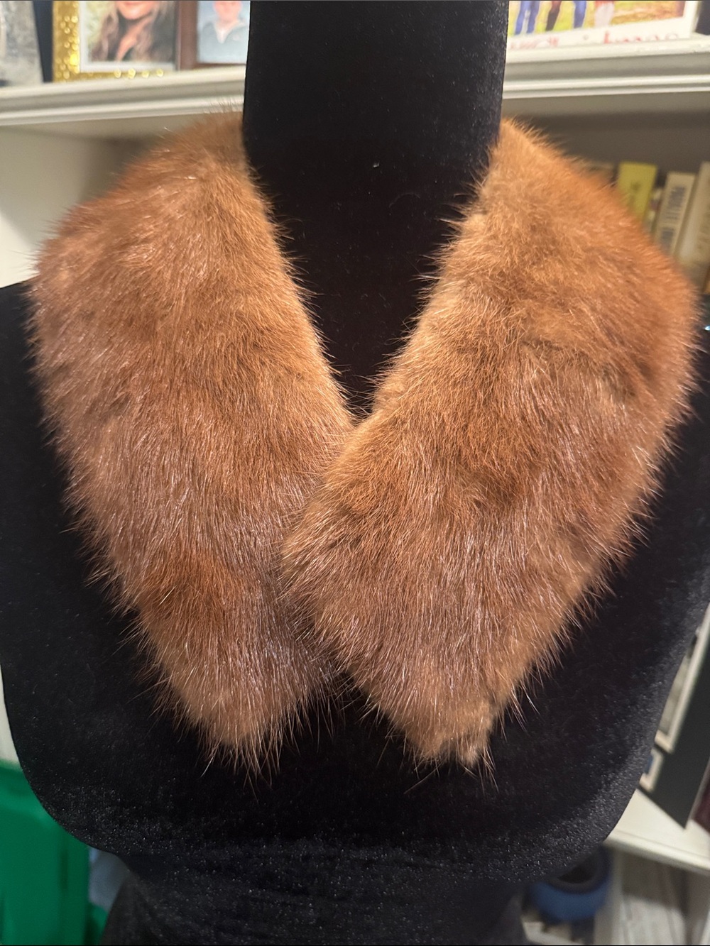 Vintage Brown Fur Collar
